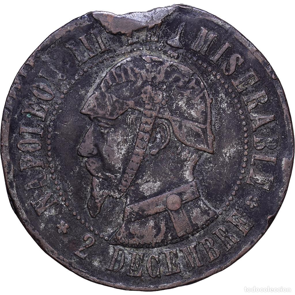 Medallas hist&oacute;ricas: [#1530595] Francia, Monnaie satirique, Napol&eacute;on III, Souvenir de Sedan, 80000 Prisonniers