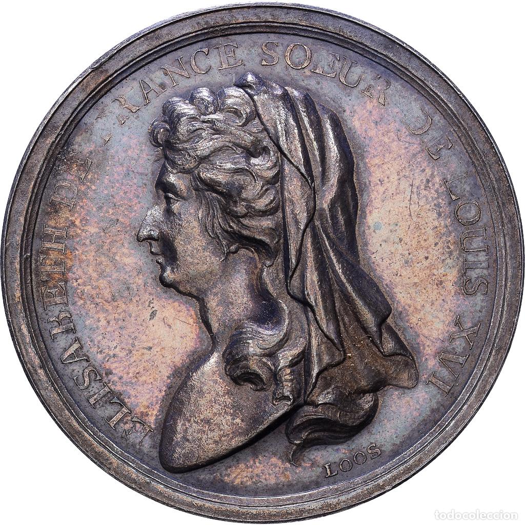 Medallas hist&oacute;ricas: [#1535032] Francia, zeton, D&eacute;nonciation de l'ex&eacute;cution d'Elisabeth de France, 1794