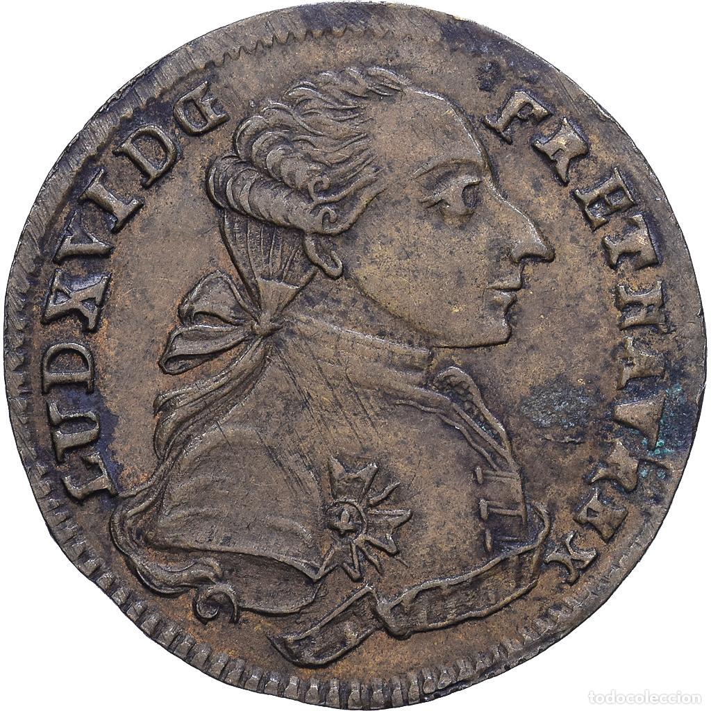 Medallas hist&oacute;ricas: [#1548041] Francia, zeton, Louis XVI, Nuremberg, Lat&oacute;n, MBC, Feuardent:13417