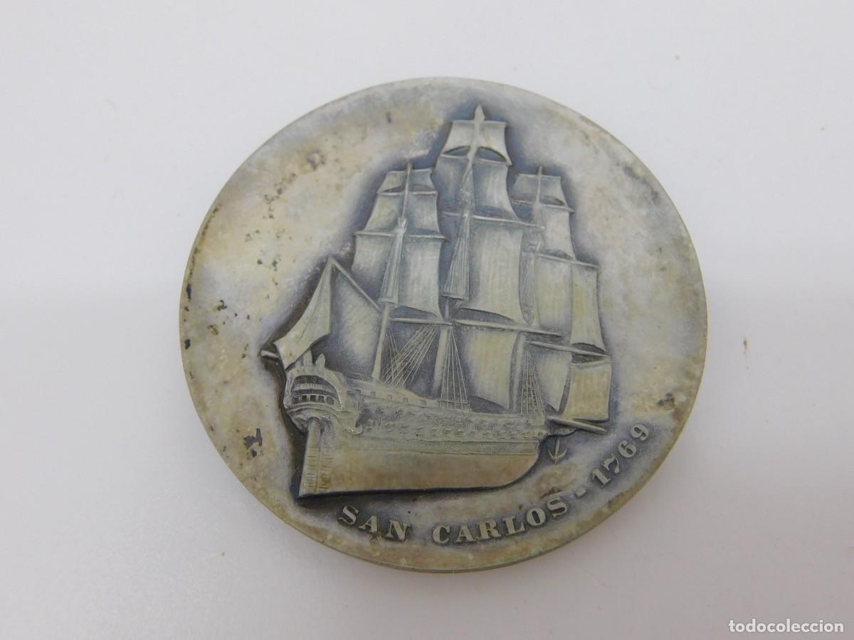 Medallas hist&oacute;ricas: MEDALLA DE PLATA - II CENTENARIO DE LA ESCUELA DE N&Aacute;UTICA DE BARCELONA 1769-1969