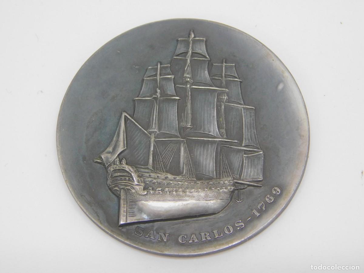 Medallas hist&oacute;ricas: MEDALLA DE PLATA - II CENTENARIO DE LA ESCUELA DE N&Aacute;UTICA DE BARCELONA 1769-1969