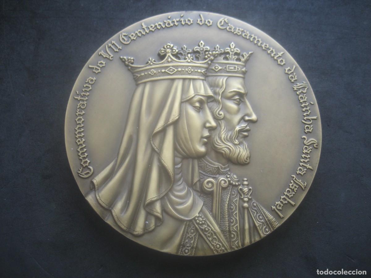 Medallas hist&oacute;ricas: MEDALLA BRONCE VII CENTENARIO CASAMIENTO REINA SANTA ISABEL DE PORTUGAL 1982. NUMERADA