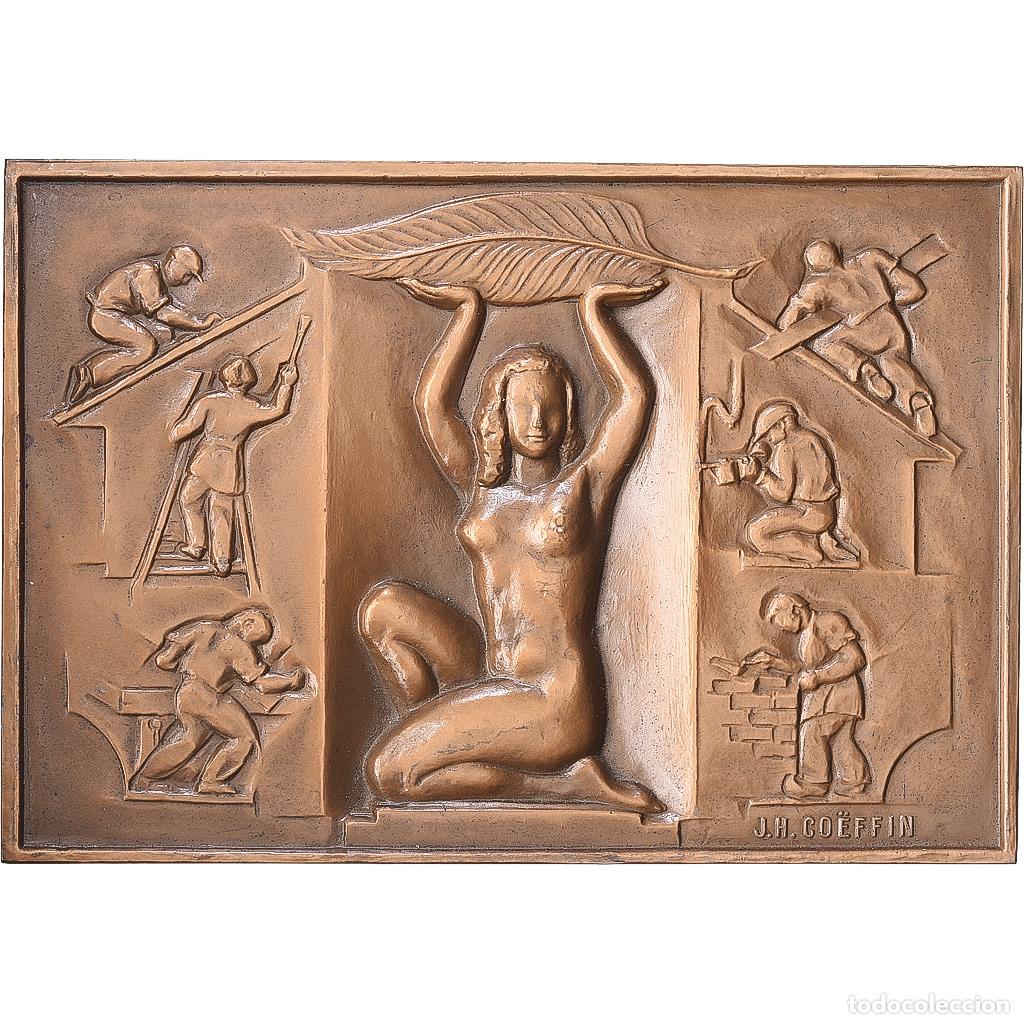 Medallas hist&oacute;ricas: [#1216837] Francia, medalla, F&eacute;d&eacute;ration Nationale du Batiment, 1965, Bronce, Coeffin, EBC