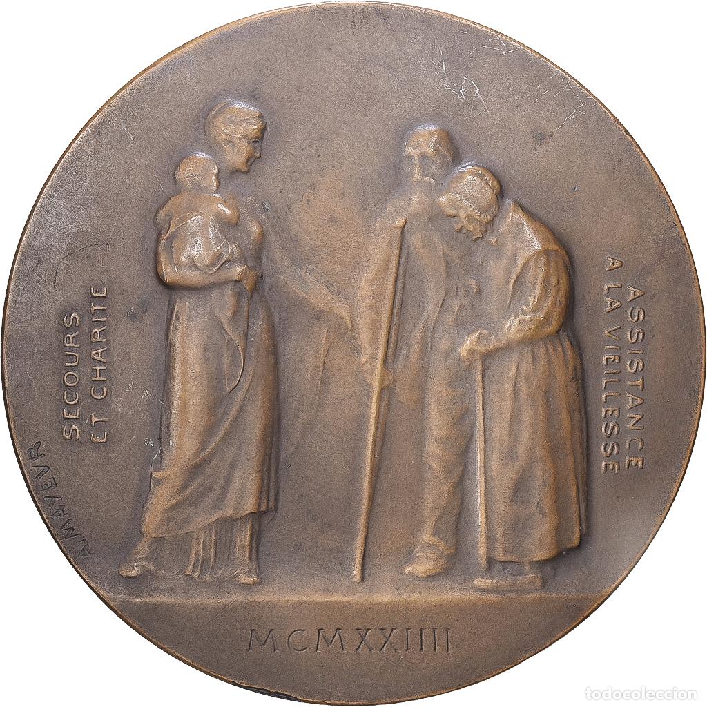 Medallas hist&oacute;ricas: [#1216894] Francia, medalla, Hospices Civils d'Arras, Docteur Lestocquoy, 1924, Bronce