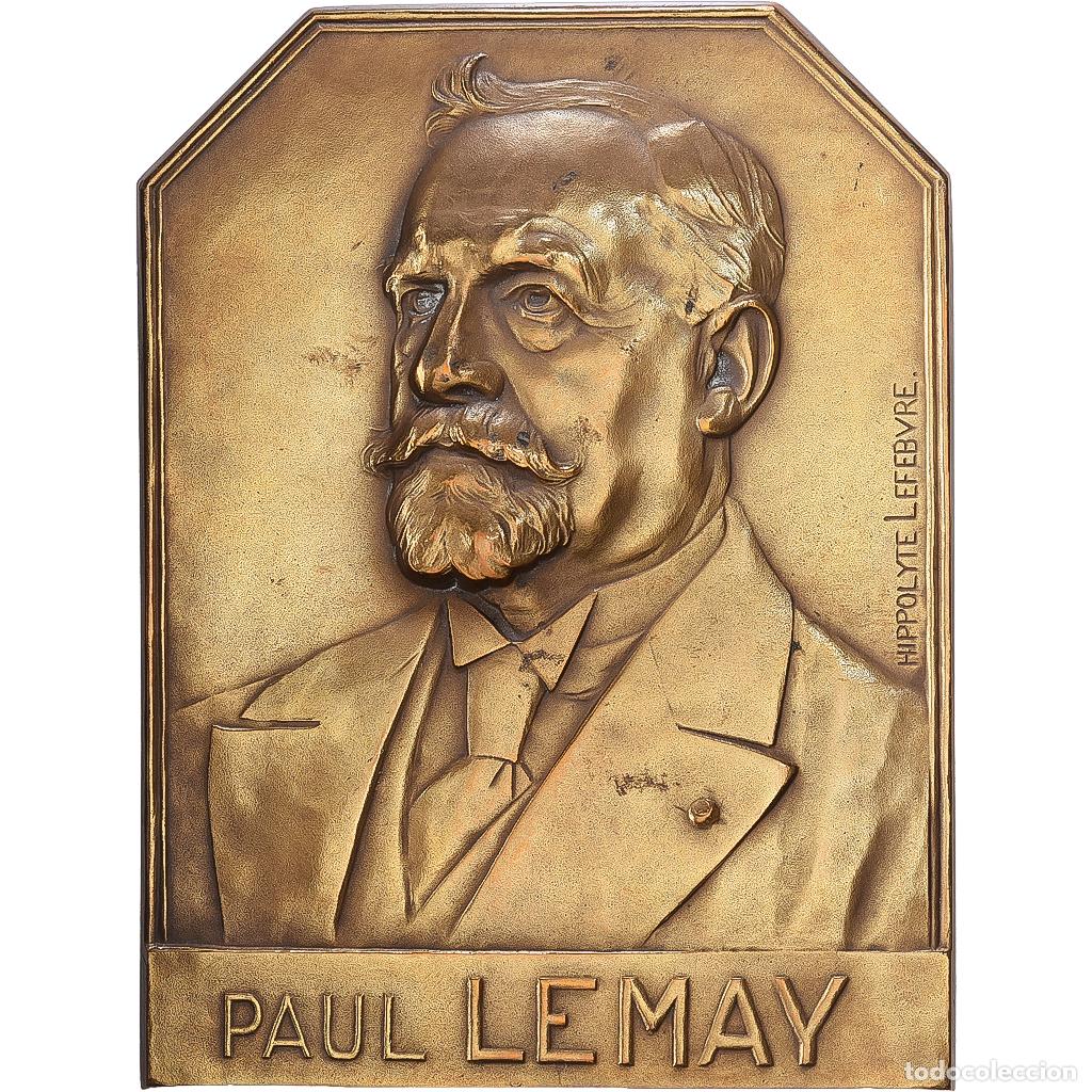 Medallas hist&oacute;ricas: [#1216909] Francia, Plaquette, Paul Lemay, Paul Lemay, Administrateur Directeur G&eacute;n&eacute;ral