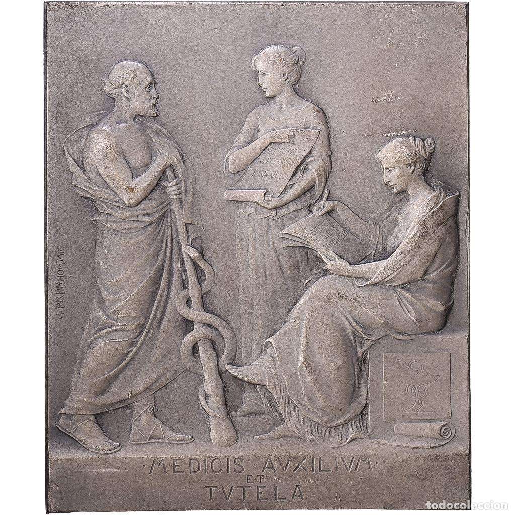 Medallas hist&oacute;ricas: [#1216867] Francia, medalla, Association g&eacute;n&eacute;rale des m&eacute;decins de France, 1908, Bronce