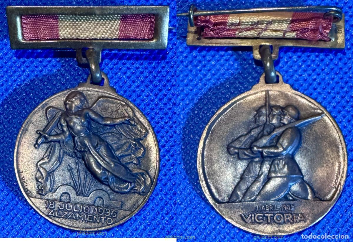 Medallas hist&oacute;ricas: MEDALLA DEL ALZAMIENTO MILITAR 18 DE JULIO DE 1936