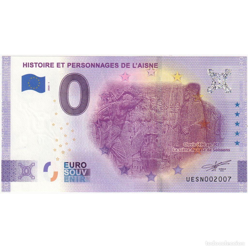 Medallas hist&oacute;ricas: [#1235125] Francia, Tourist Banknote - 0 Euro, 2020, Sin informaci&oacute;n, HISTOIRE ET