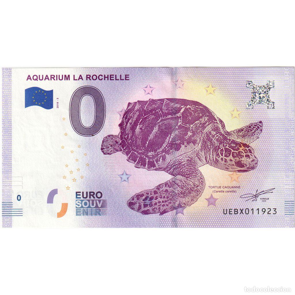 Medallas hist&oacute;ricas: [#1235126] Francia, Tourist Banknote - 0 Euro, 2018, Sin informaci&oacute;n, AQUARIUM LA