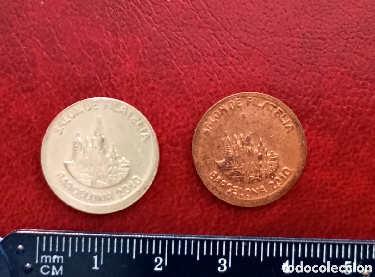 Medallas hist&oacute;ricas: ESPA&Ntilde;A - SAL&Oacute;N DE FILATELIA BARCELONA 2010 - DOS MEDALLAS ORIGINALES
