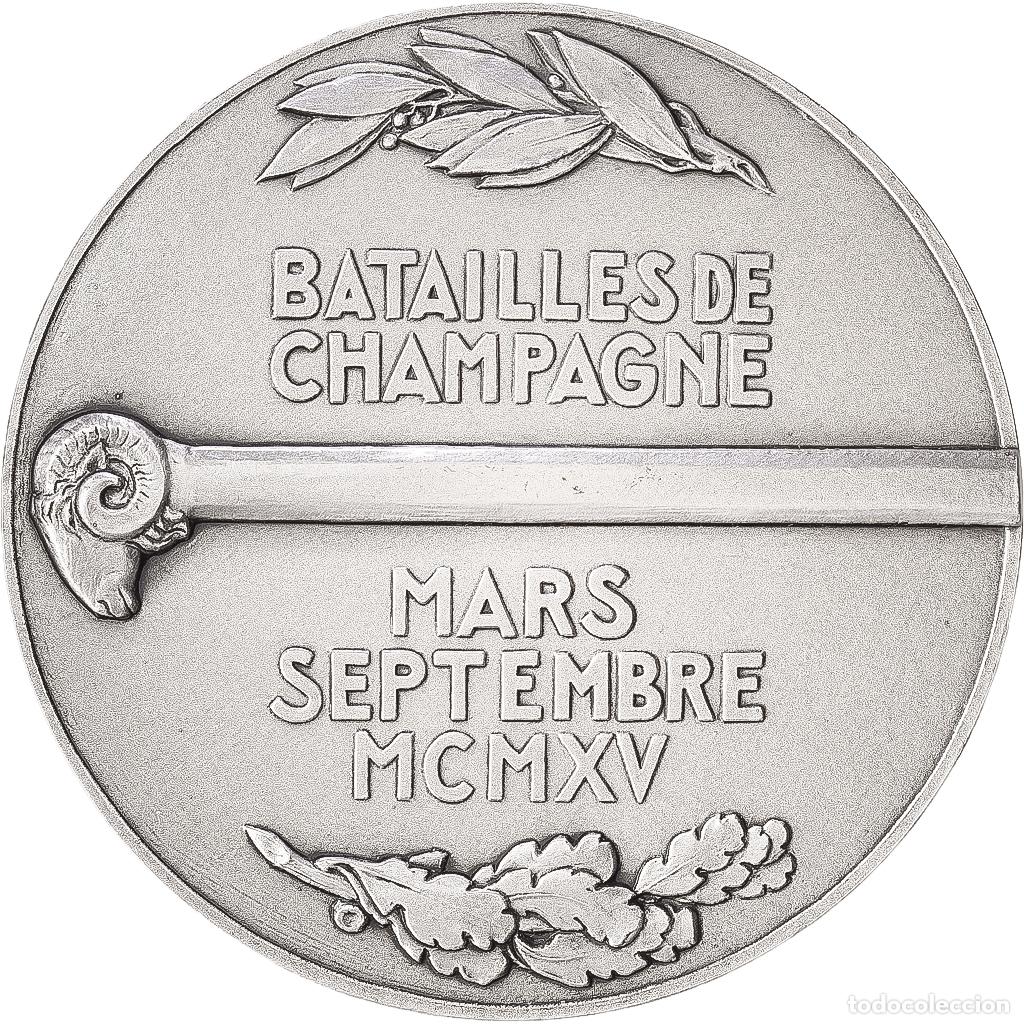Medallas hist&oacute;ricas: [#1216819] Francia, medalla, Premi&egrave;re Guerre Mondiale, Batailles de Champagne, Bronce