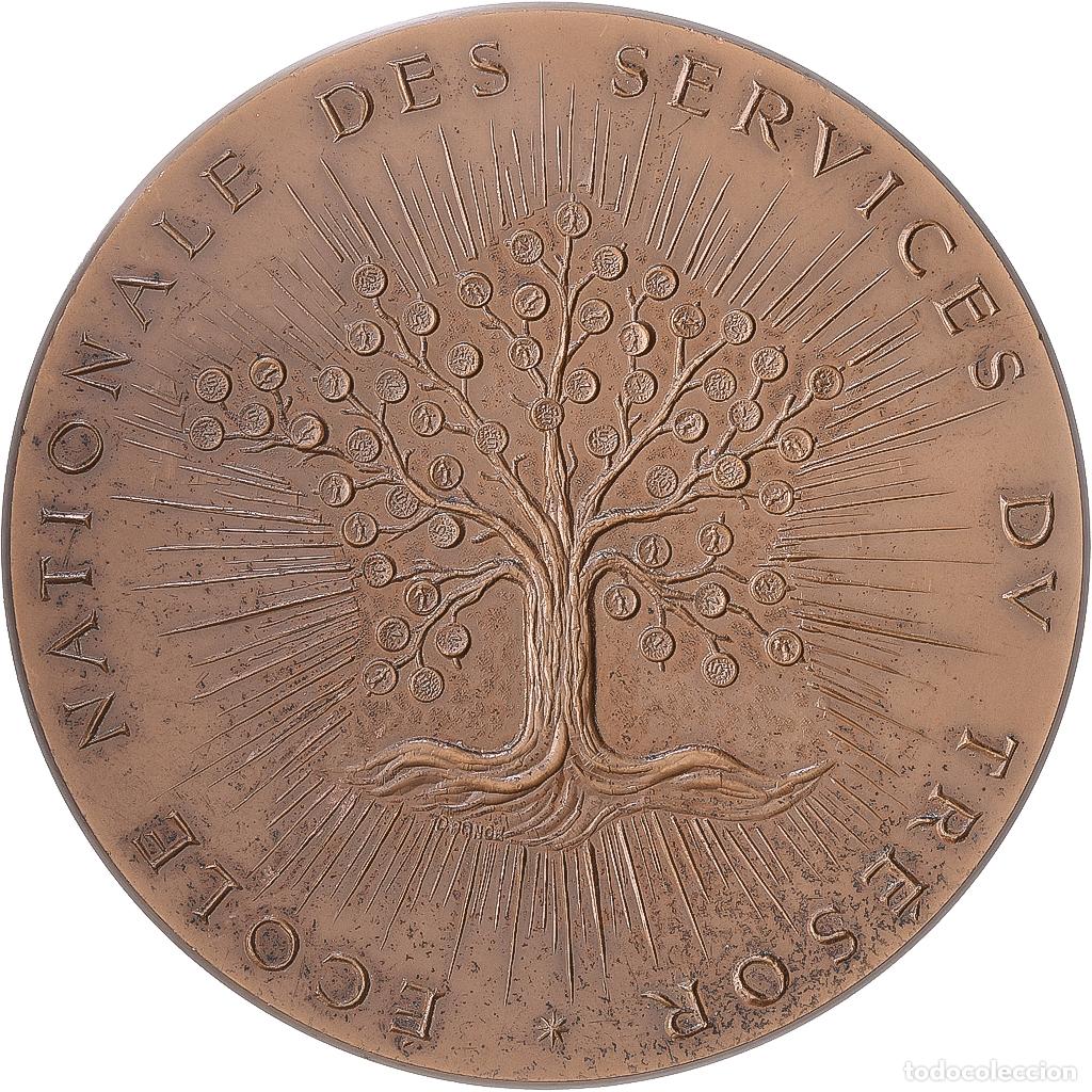 Medallas hist&oacute;ricas: [#1216838] Francia, medalla, &Eacute;cole nationale des services du Tr&eacute;sor, 1972, Bronce, EBC