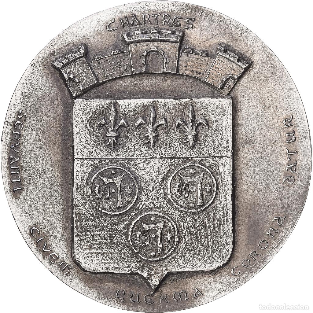 Medallas hist&oacute;ricas: [#1216848] Francia, medalla, Ville de Chartres, Hojalata, EBC