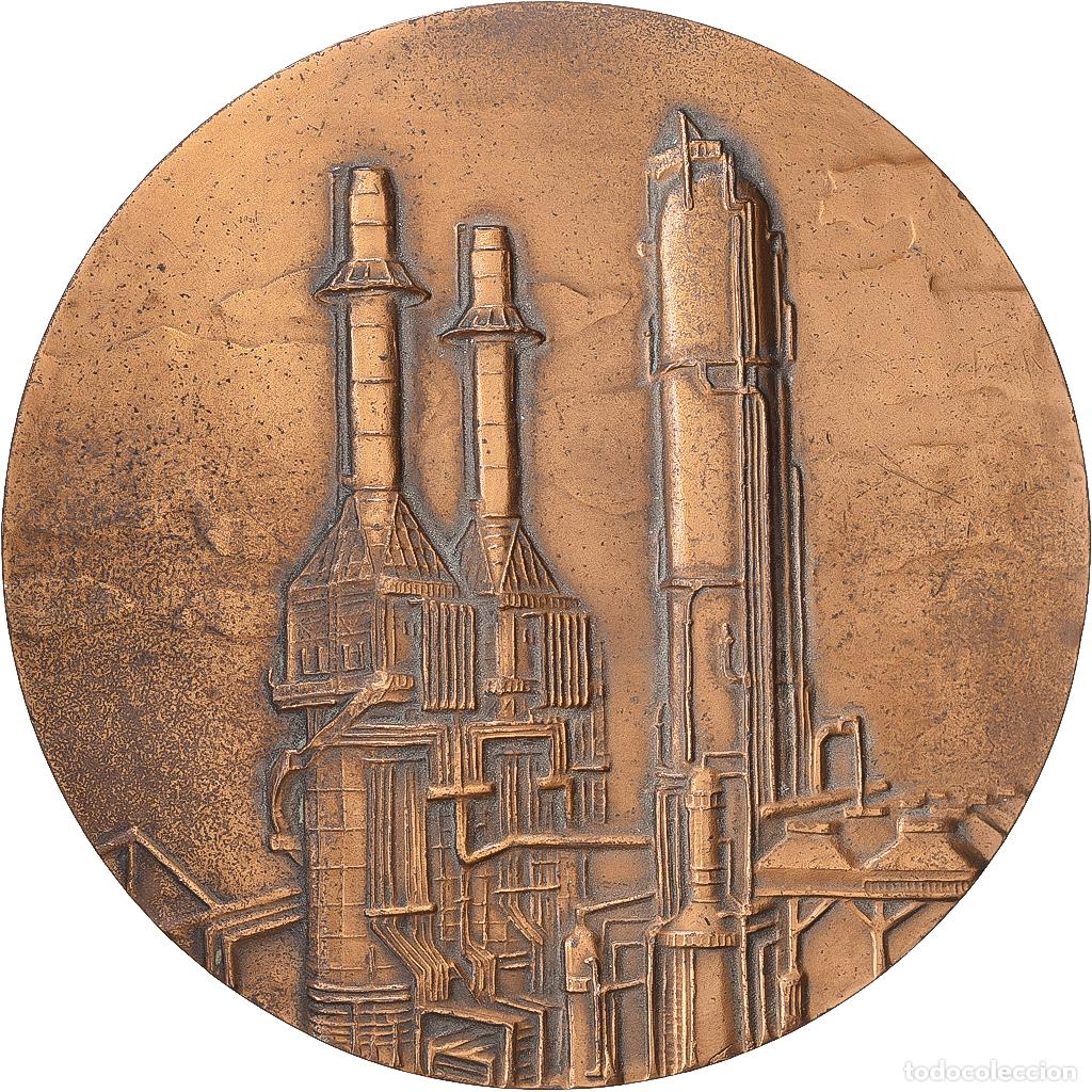 Medallas hist&oacute;ricas: [#1216849] Francia, medalla, Compagnie Fran&ccedil;aise de Raffinage, 1979, Bronce, 50eme