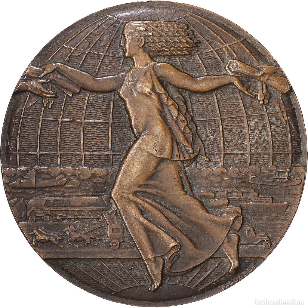 Medallas hist&oacute;ricas: [#1216857] Francia, medalla, Union Postale, XII&egrave;me Congr&egrave;s de Paris, 1947, Bronce