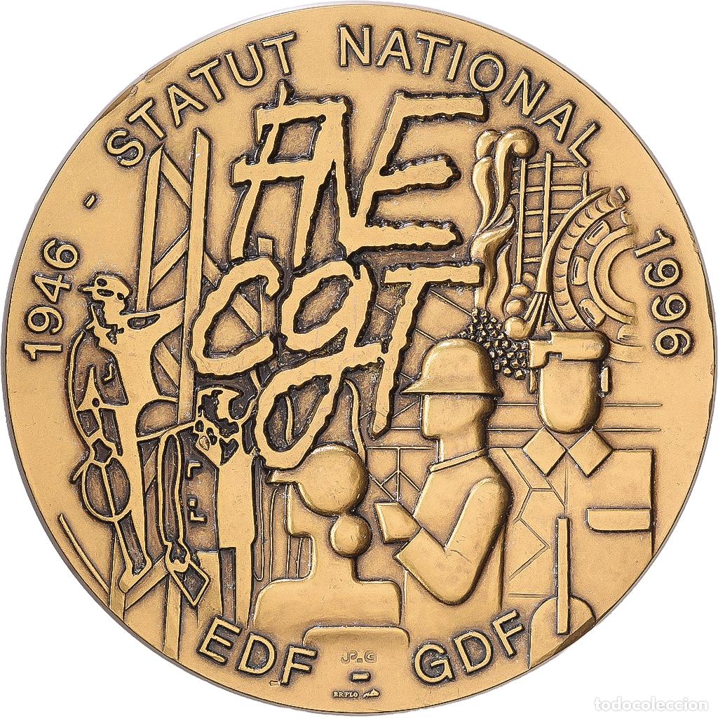 Medallas hist&oacute;ricas: [#1216854] Francia, medalla, F&eacute;d&eacute;ration Nationale de l'Energie, CGT, 1995, Bronce
