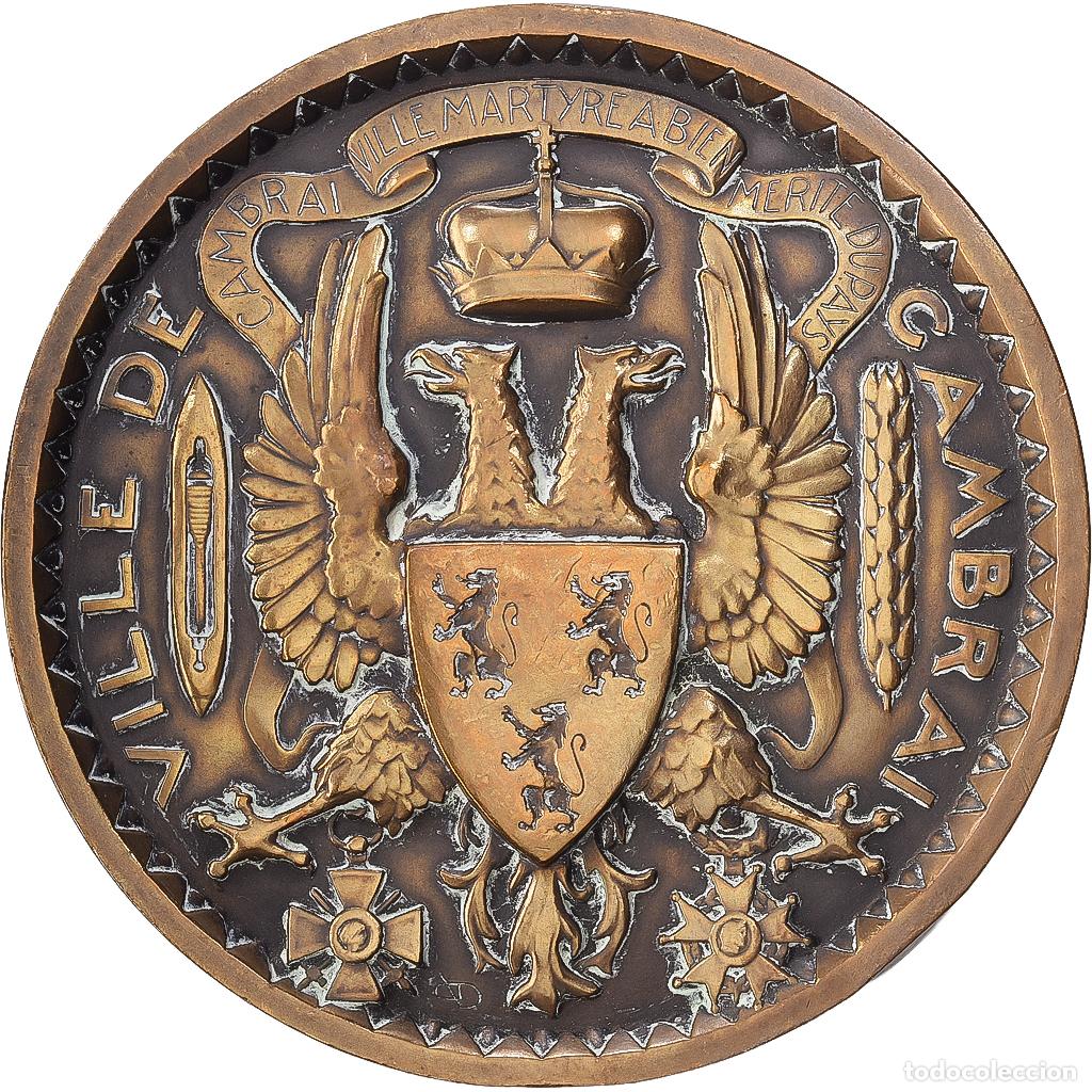 Medallas hist&oacute;ricas: [#1216873] Francia, medalla, Ville de Cambrai, Bronce, MBC