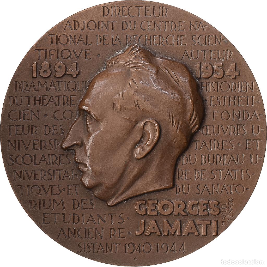 Medallas hist&oacute;ricas: [#1216869] Francia, medalla, Georges Jamati, 1954, Bronce, Marcel Renard, MBC+