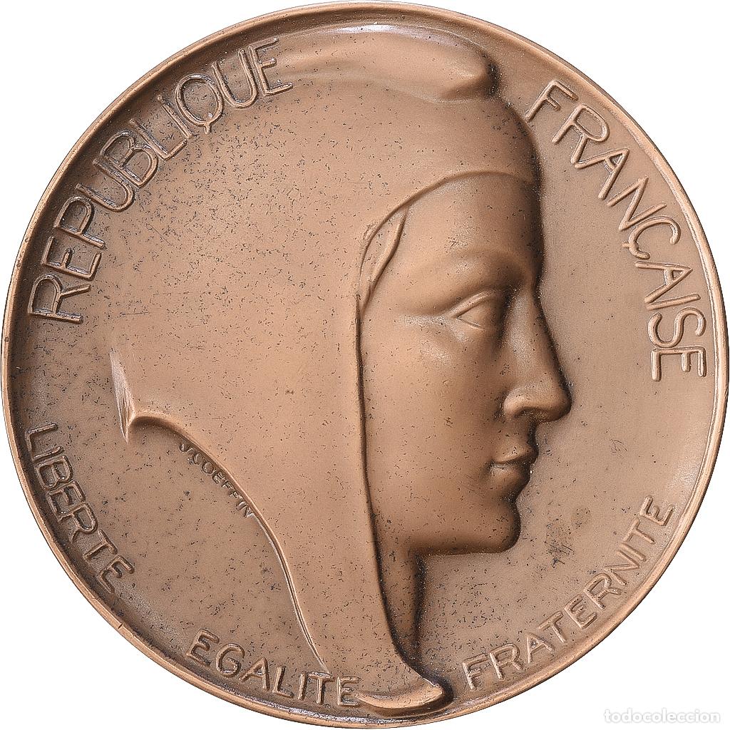 Medallas hist&oacute;ricas: [#1216886] Francia, medalla, D&eacute;partement de la Seine-Maritime, 1975, Bronce, EBC
