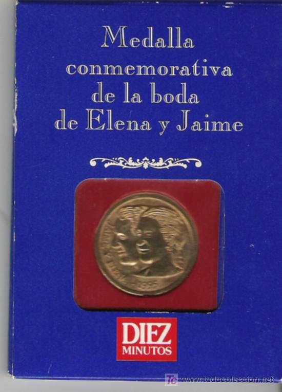 Medaglie tematiche: MEDALLA CONMEMORATIVA DE LA BODA DE ELENA Y JAIME