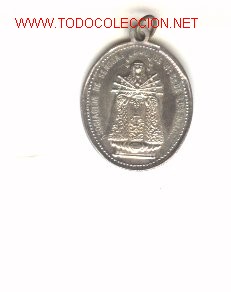 Medalhas tem&aacute;ticas: Medalla de la Asociaci&oacute;n de Se&ntilde;oras de N&ordf; Sra. de los Dolores. Siglo XIX.