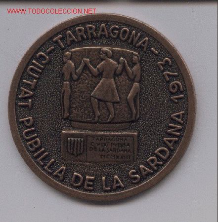 Medallas tem&aacute;ticas: Medalla de bronce Tarragona 1973 - Foto 1