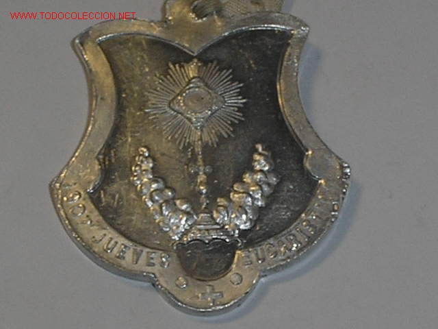 Medalhas tem&aacute;ticas: Bonita medalla 1907. Conmemoracion eucaristica