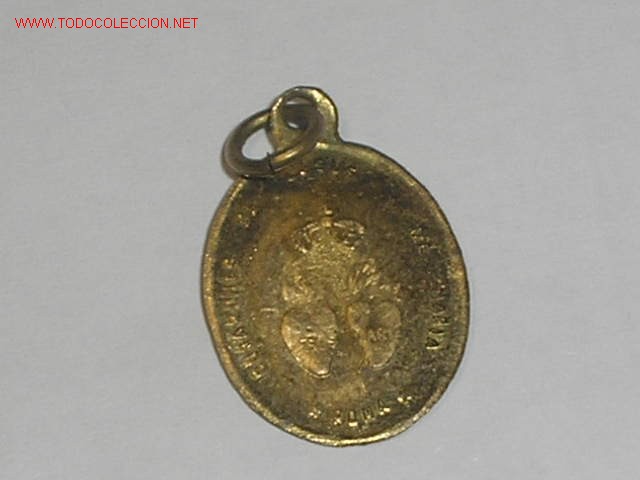 Medalhas tem&aacute;ticas: PRECIOSA MEDALLA  MEDIADOS SIGLO XX . CORAZONES MARIA Y JESUS