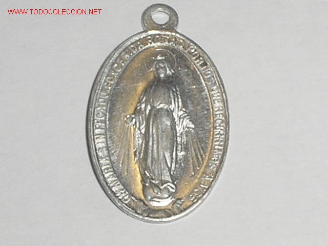 Medaglie tematiche: PRECIOSA MEDALLA  MEDIADOS SIGLO XX. VIRGEN MARIA