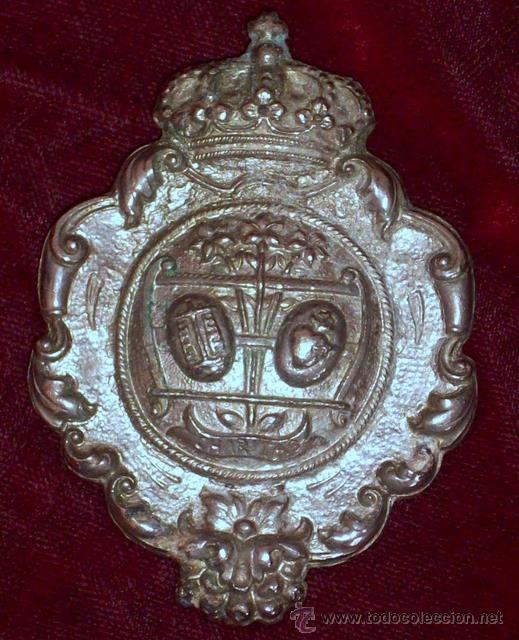 Medalhas tem&aacute;ticas: Antigua medalla de gran belleza realizada en un metal plateado , no se que metal es, mide 7,3cm de a