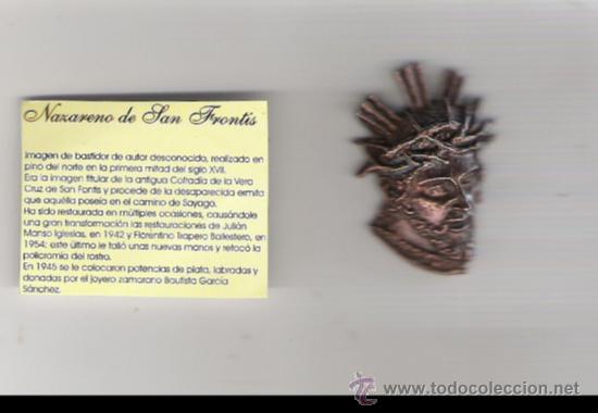 Medalhas tem&aacute;ticas: PRECIOSA CARA DE CRISTO   NAZARENO DE SAN FRONTIS