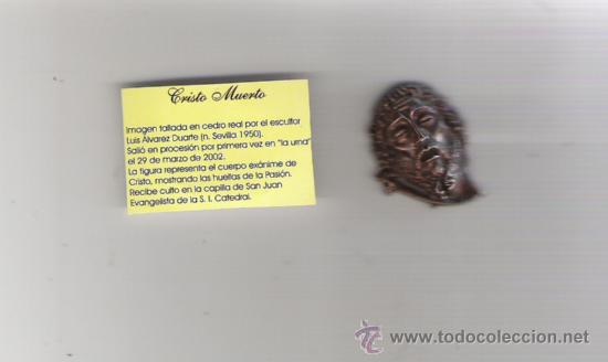 Medalhas tem&aacute;ticas: PRECIOSA CARA DE CRISTO   CRISTO MUERTO