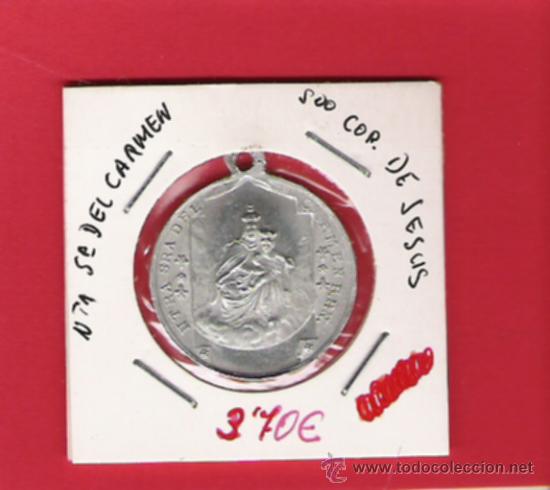 Medalhas tem&aacute;ticas: N&ordf; S&ordf; DEL CARMEN Y EL SAGRADO CORAZON DE JESUS
