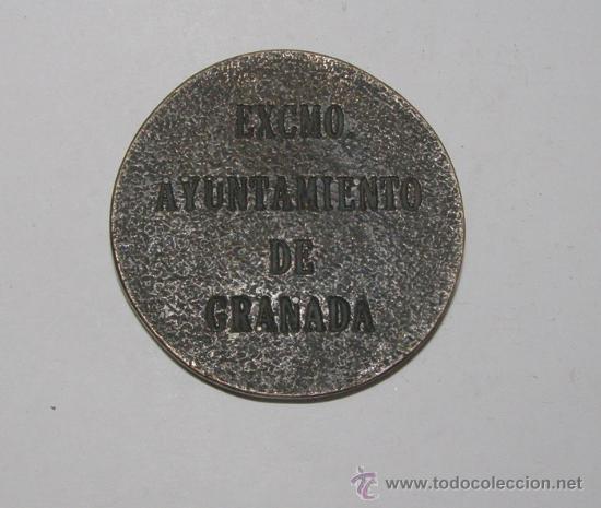 Medallas tem&aacute;ticas: Medall&oacute;n del Ayuntamiento de GRANADA. - Foto 2