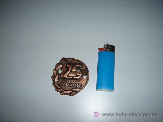 Medaglie tematiche: medalla de los 25 a&ntilde;os de sepauto