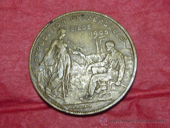 Medallas tem&aacute;ticas: Exp.Universal de Lieja 1905 - Foto 1