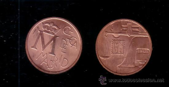 Medallas tem&aacute;ticas: MEDALLA NUMISMATICA EN COBRE CONMEMORATIVA DE LA CECA DE MADRID