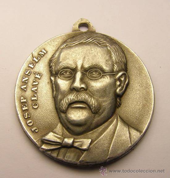 Medalhas tem&aacute;ticas: Medalla de Josep Anselm Clav&eacute;, fundador Coros Clav&eacute;. Sociedad coral Amigos de la Union, a&ntilde;o 1975.