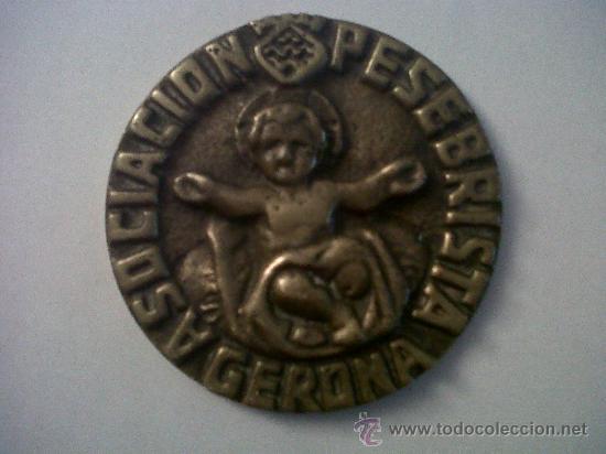 Medaglie tematiche: MEDALLA ASOCIACI&Oacute;N PESEBRISTA GERONA-8 CMTS DE DIAMETRO