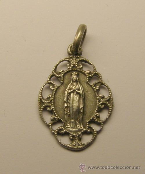 Medaglie tematiche: Medalla de Lourdes, finales siglo XIX. Plata.