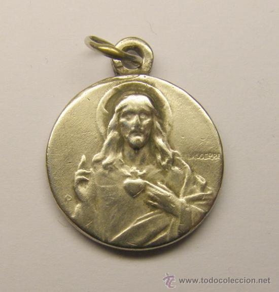 Medalhas tem&aacute;ticas: Medalla religiosa de plata.