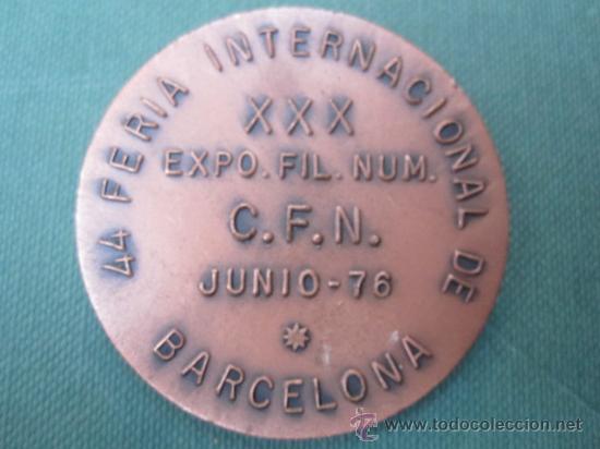 Medallas tem&aacute;ticas: MEDALLA EXPO. FIL. NUM. BARCELONA 1976  - 43mm 50gr - LA DE LA FOTOGRA&Iacute;A