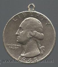 Medallas tem&aacute;ticas: MEDALLA DE 1/4 DE DOLAR DE EE UU DE 1945