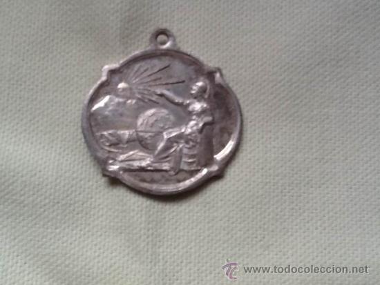 Thematic medals: MEDALLA ESCOLAR. MODERNISTA. PREMIO. 34 MM. METAL BLANCO.