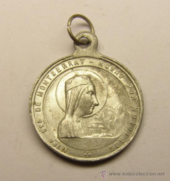 Medaglie tematiche: Medalla religiosa de N&ordf; S&ordf; de Montserrat.