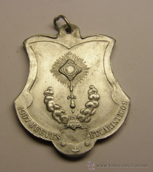 Medaglie tematiche: Medalla religiosa de los Jueves Eucar&iacute;sticos, a&ntilde;o 1907