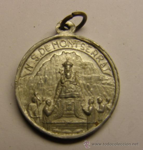 Medaglie tematiche: Medalla religiosa de N&ordf; S&ordf; de  Montserrat.