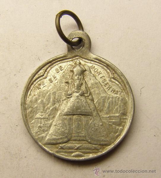 Medaglie tematiche: Medalla religiosa de N&ordf; S&ordf; de Montserrat.