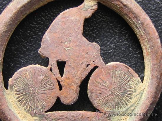 Medallas tem&aacute;ticas: Medalla de ciclista. Cobre 2&acute;3 cm D - Foto 4