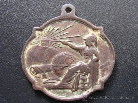 Medalhas tem&aacute;ticas: Medalla de colegio Premio . D 3&acute;2 CM Laton